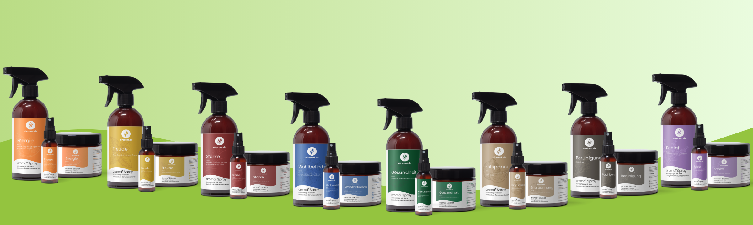 Aromatherapie und Geruchentfernung als fertige Aromamischungen